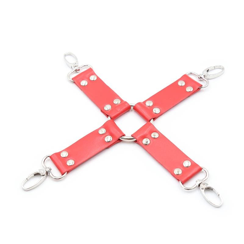 INTOYOU BDSM LINE SET DE BONDAGE 10 PIEZAS ROJO