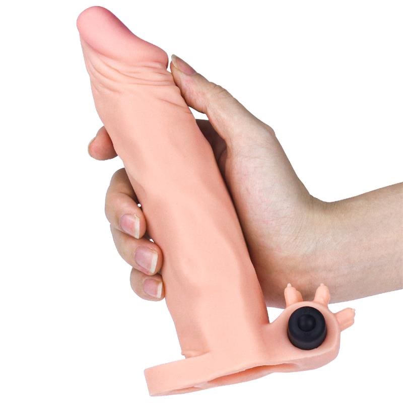 LOVETOY FUNDA PARA EL PENE CON VIBRACIÓN ADD 2" PLEASURE X-TENDER NATURAL