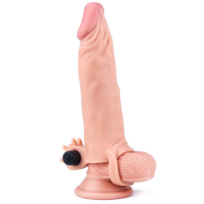 LOVETOY FUNDA PARA EL PENE CON VIBRACIÓN ADD 2" PLEASURE X-TENDER NATURAL