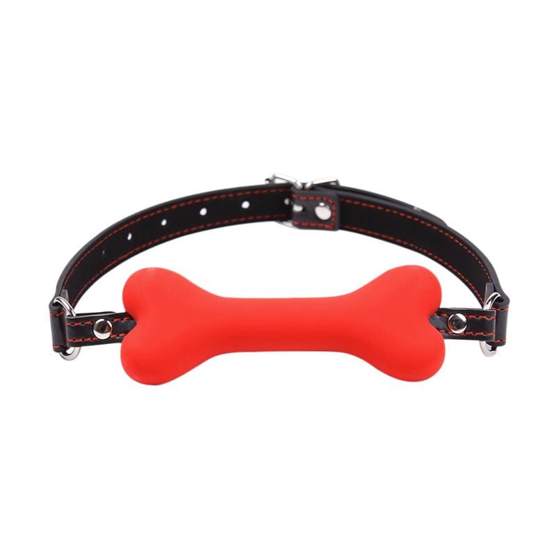 FETISH ADDICT MORDAZA DE HUESO ROJO - Imagen 3