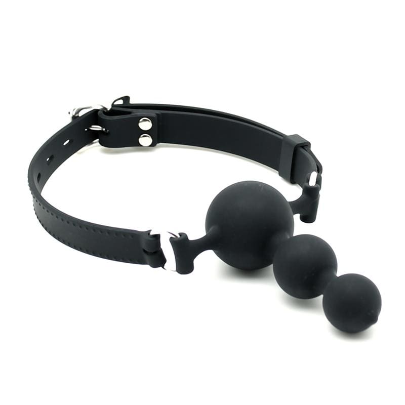 LATEX PLAY RIMBA LATEX PLAY MORDAZA CON 3 BOLAS