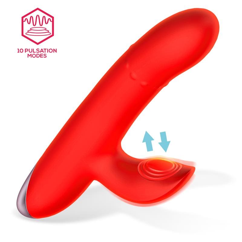 INTOYOU DIVYA VIBRADOR CON ARO DE BOLAS INTERNAS UP AND DOWN Y PULSACIÓN 3 MOTORES INDEPENDIENTES USB