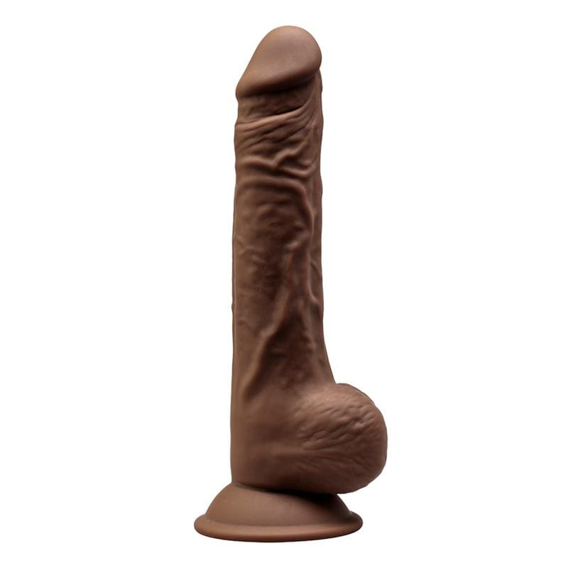 SILEXD DILDO DUAL DENSITY MOD. 1 - 9.5" MARRÓN