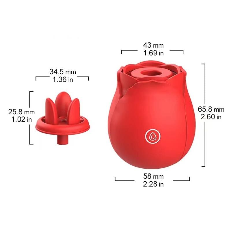 ÜNIHÖRN CHERRYROSE SUCCIONADOR 2 EN 1 CON LENGUAS ESTIMULADORAS BASE MAGNÉTICA USB