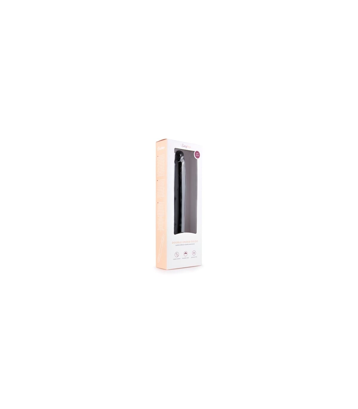 DILDO DOBLE DOUBLE ENDED DILDO NEGRO