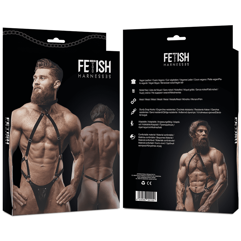 FETISH SUBMISSIVE ATTITUDE - ARNÉS ECOPIEL FORMA DE V HOMBRE