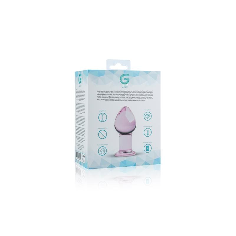 GILDO PLUG ANAL CRISTAL ROSA