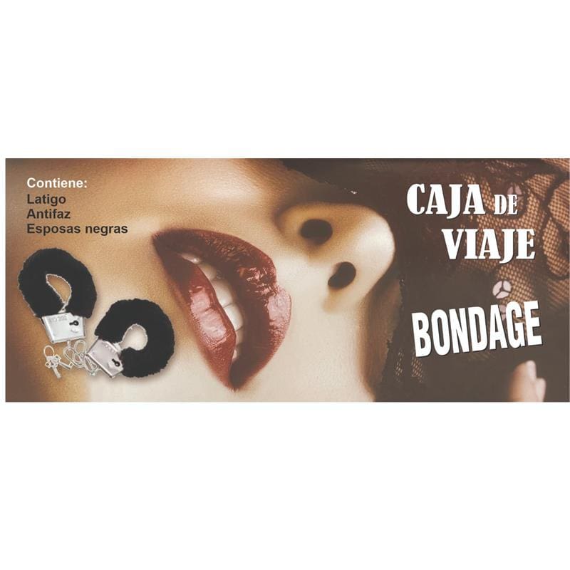 DIVERTY SEX CAJA DE BONDAGE CON ESPOSAS, LÁTIGO Y ANTIFAZ