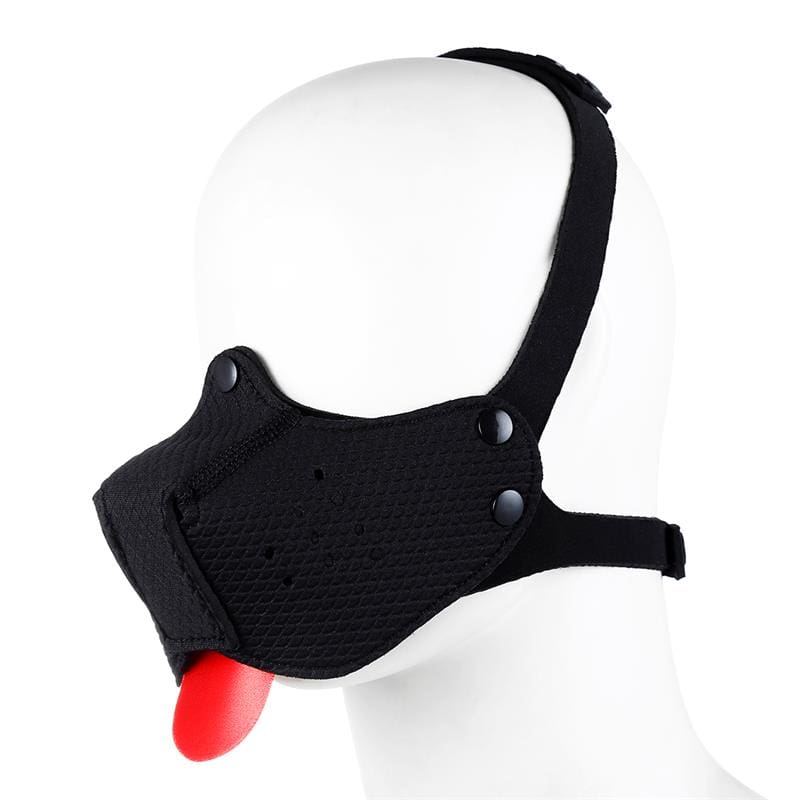 A-GUSTO BOZAL DE PERRO DE NEOPRENO DESMONTABLE AJUSTABLE NEGRO