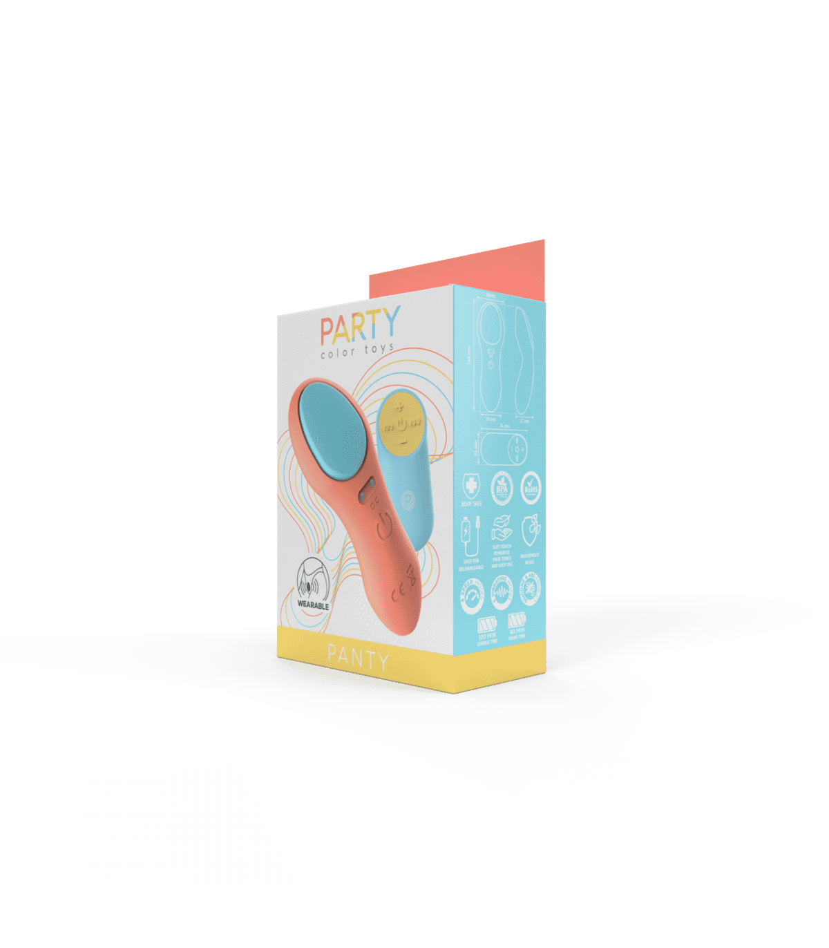 VIBRADOR PANTY CON MANDO USB