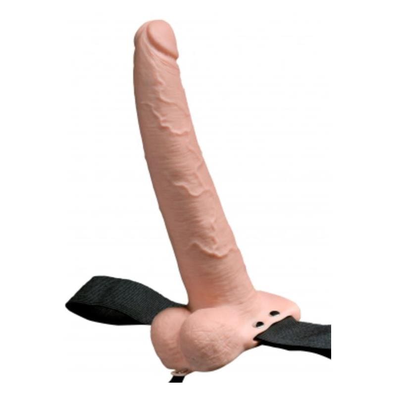 FETISH FANTASY SERIES ARNES ELASTICO CON DILDO HUECO 9" 10 FUNCIONES VIBRACION USB NATURAL