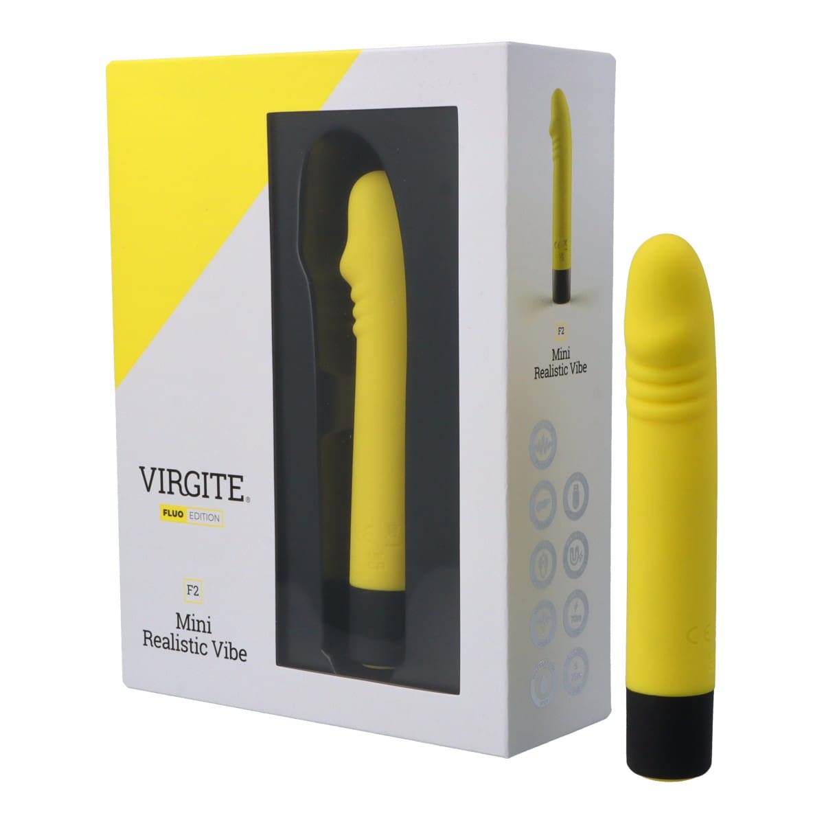 VIBRADOR F2 FLUO SILICONA RECARGABLE