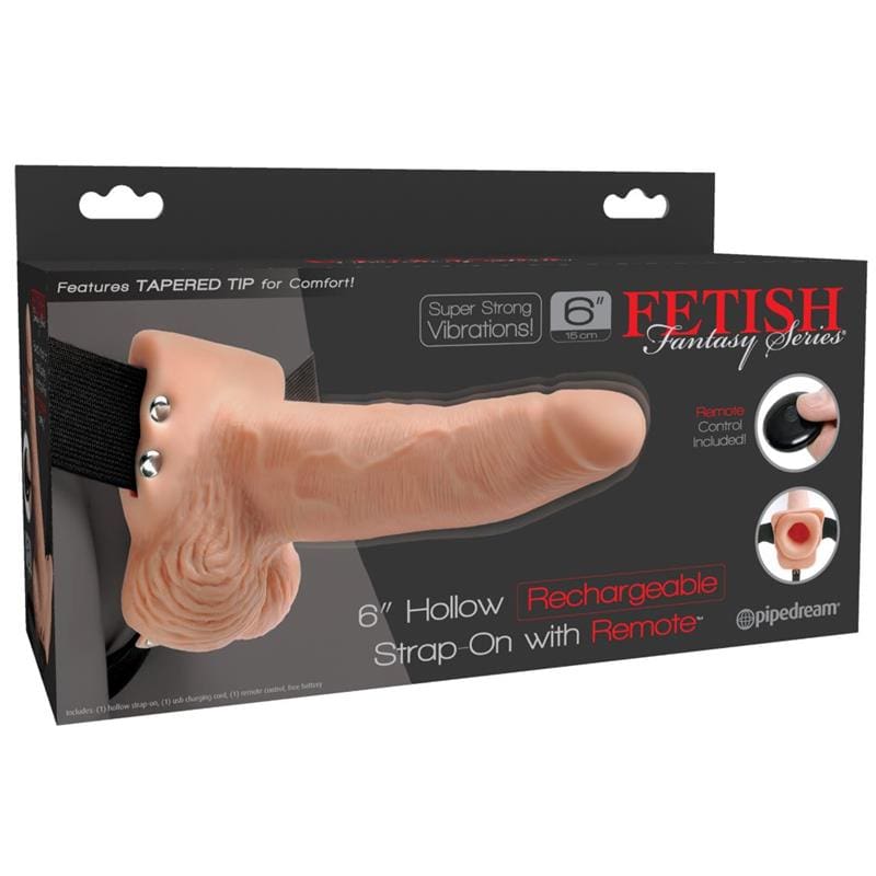 FETISH FANTASY SERIES ARNES ELASTICO CON DILCO HUECO 6" 10 FUNCIONES CONTROL REMOTO USB