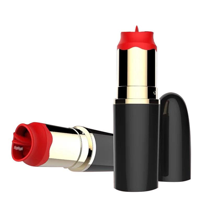 A-GUSTO ESTIMULADOR DE PINTALABIOS CON LENGUA ESTIMULADORA USB NEGRO
