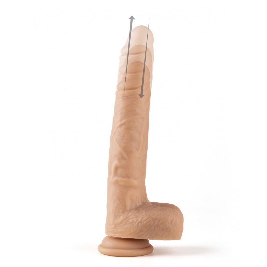 VIBRADOR SUBE Y BAJA REALÍSTICO "R13" 20CM C/ CONTROL REMOTO