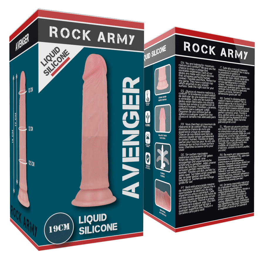 ROCKARMY™ - LIQUID SILICONE DILDO PREMIUM AVENGER 19CM