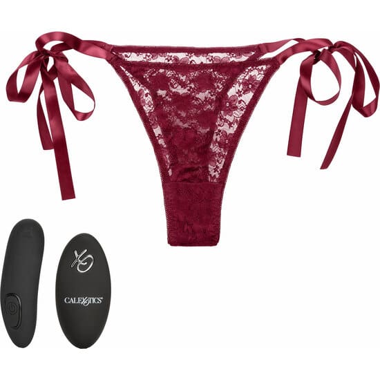 CONJUNTO DE TANGA DE ENCAJE CON MANDO A DISTANCIA
