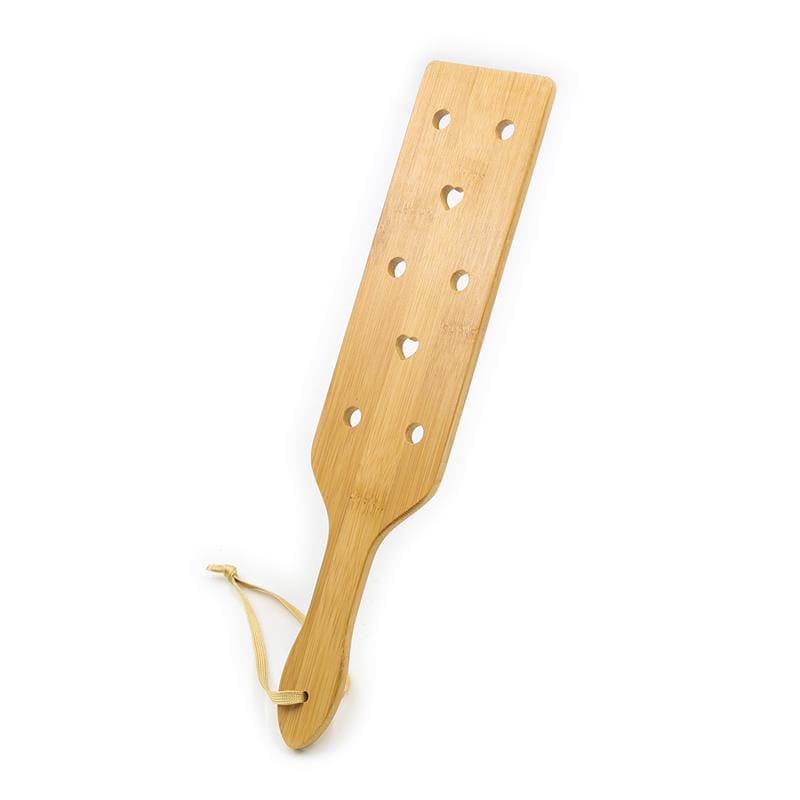 LATETOBED BDSM LINE PALA DE BAMBÚ CON CORAZONES 33 CM