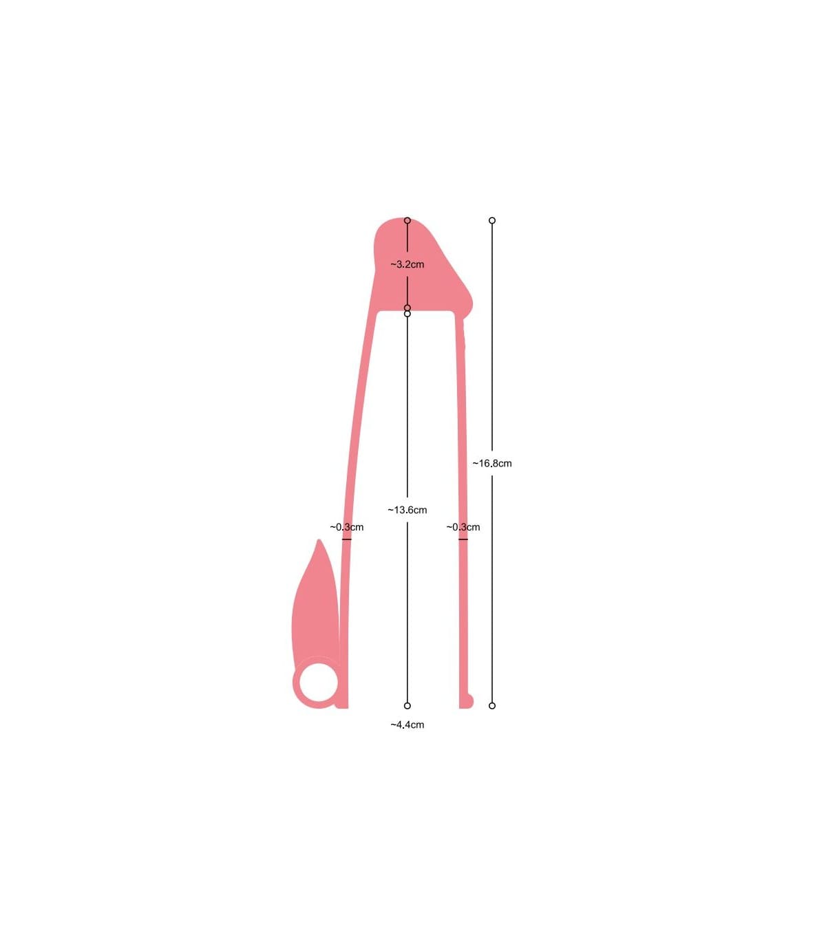 FUNDA PENE REALÍSTICA S4 FLESH 20 CM CON VIBRACIÓN