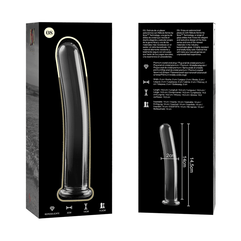 NEBULA SERIES BY IBIZA™ - MODELO 8 DILDO CRISTAL BOROSILICATO 14.5 X 2 CM - Imagen 12