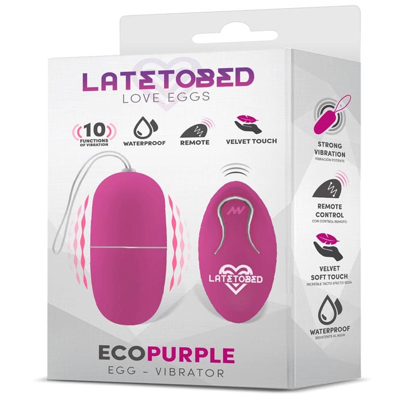 LATETOBED ECOPURPLE HUEVO VIBRADOR CON CONTROL REMOTO