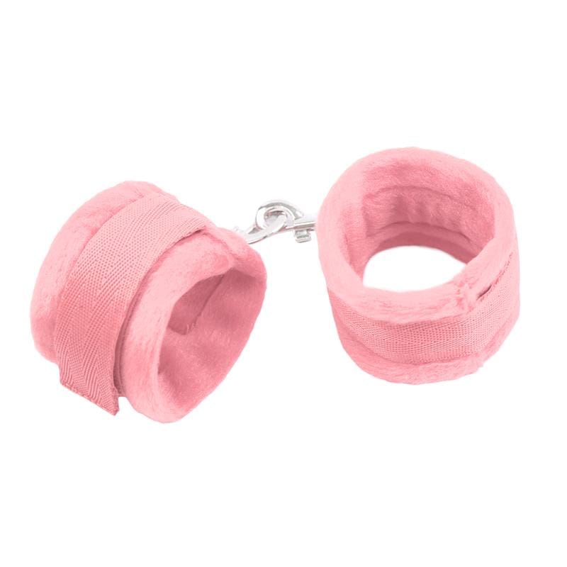 INTOYOU BDSM LINE ESPOSAS DE TELA CON VELCRO PARA MUÑECAS CON PELO LARGO ROSA