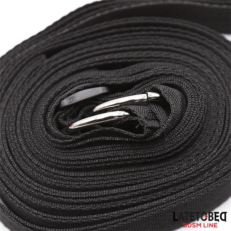 LATETOBED BDSM LINE RESTRICCIONES PARA LA CAMA CON ANTIFAZ ESPOSAS AJUSTABLES Y DESMONTABLES