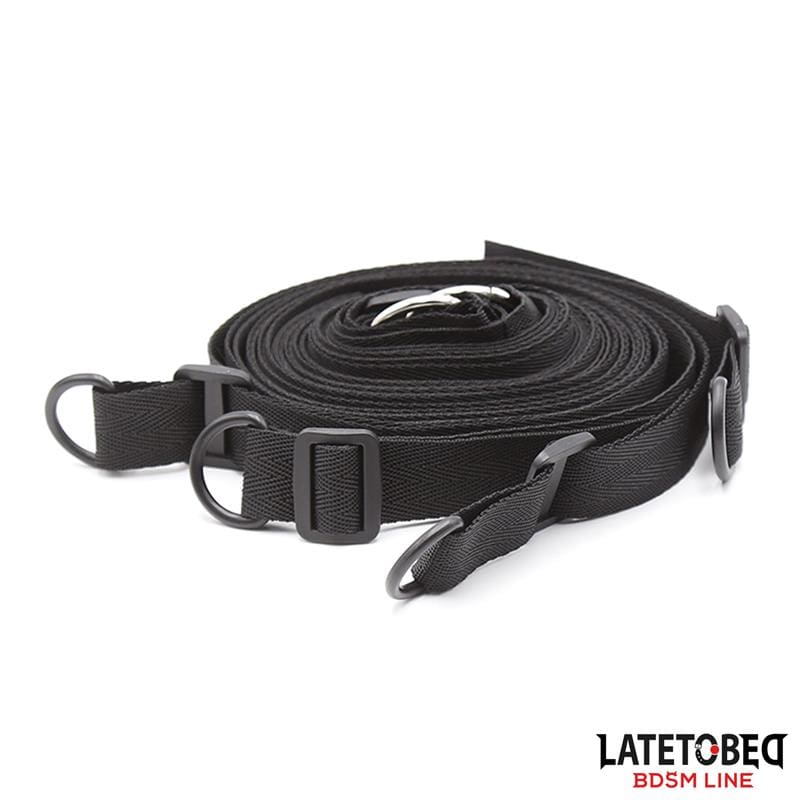 LATETOBED BDSM LINE RESTRICCIONES PARA LA CAMA CON ANTIFAZ ESPOSAS AJUSTABLES Y DESMONTABLES