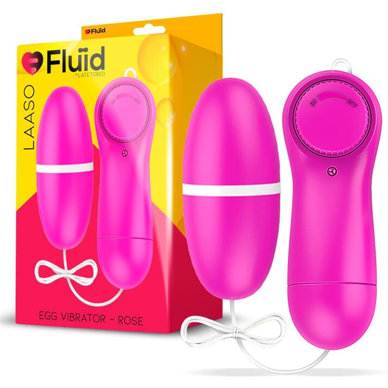 FLUÏD LAASO HUEVO VIBRADOR MULTI VELOCIDAD CONTROL REMOTO ROSE