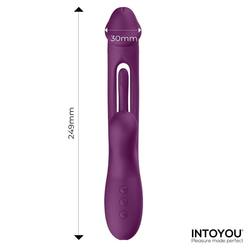 INTOYOU SITER VIBRADOR CON LENGUA MOVIMIENTO FLIPPING Y BOLA GOLPETEO