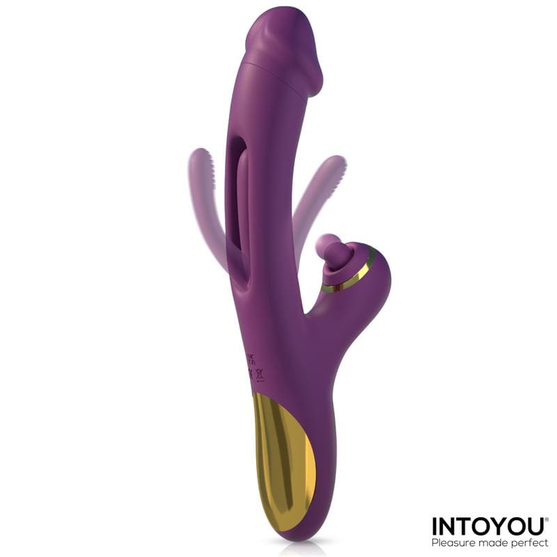 INTOYOU SITER VIBRADOR CON LENGUA MOVIMIENTO FLIPPING Y BOLA GOLPETEO