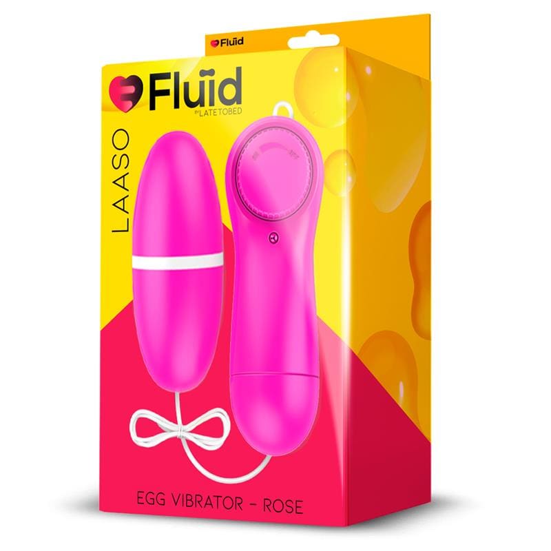 FLUÏD LAASO HUEVO VIBRADOR MULTI VELOCIDAD CONTROL REMOTO ROSE