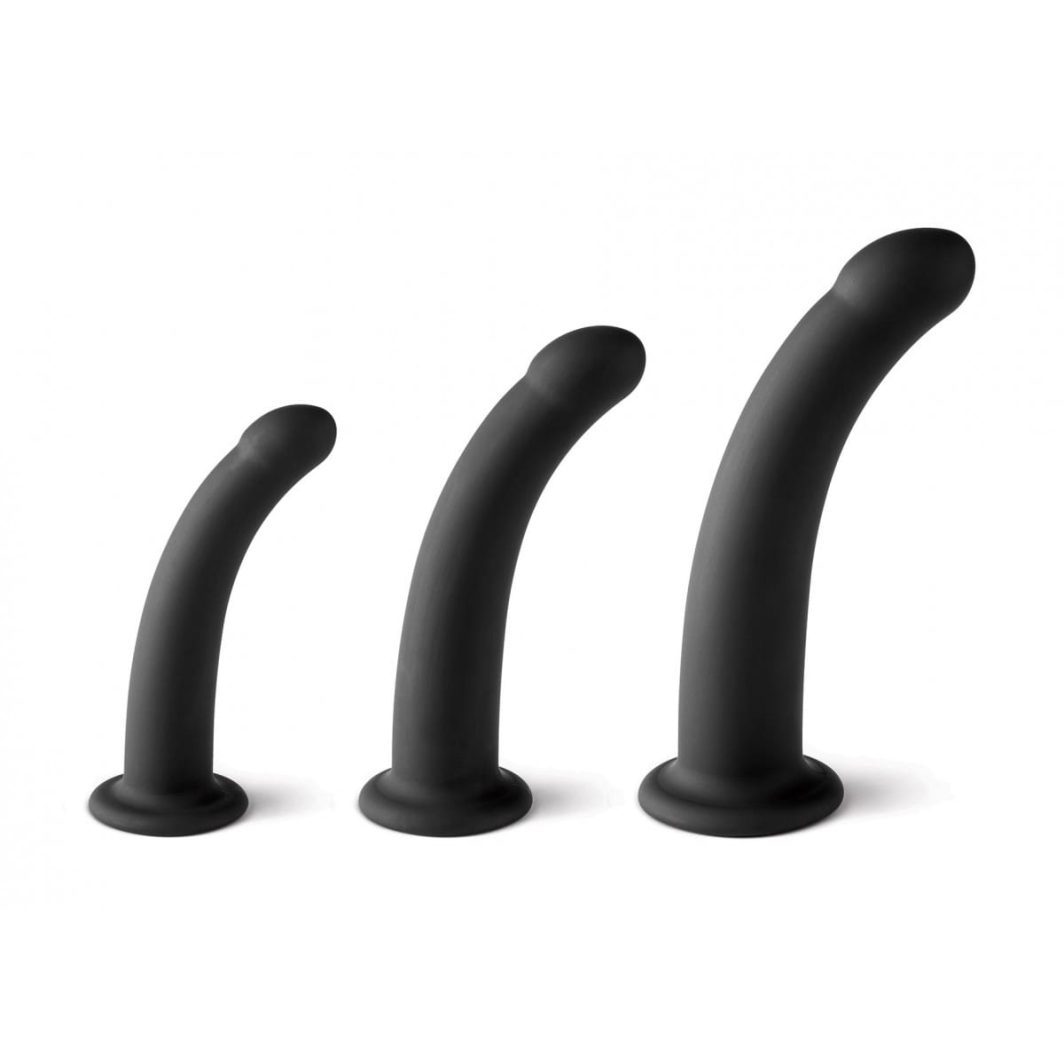 SET DE 3 DILDOS TALLA S / M / L NEGROS