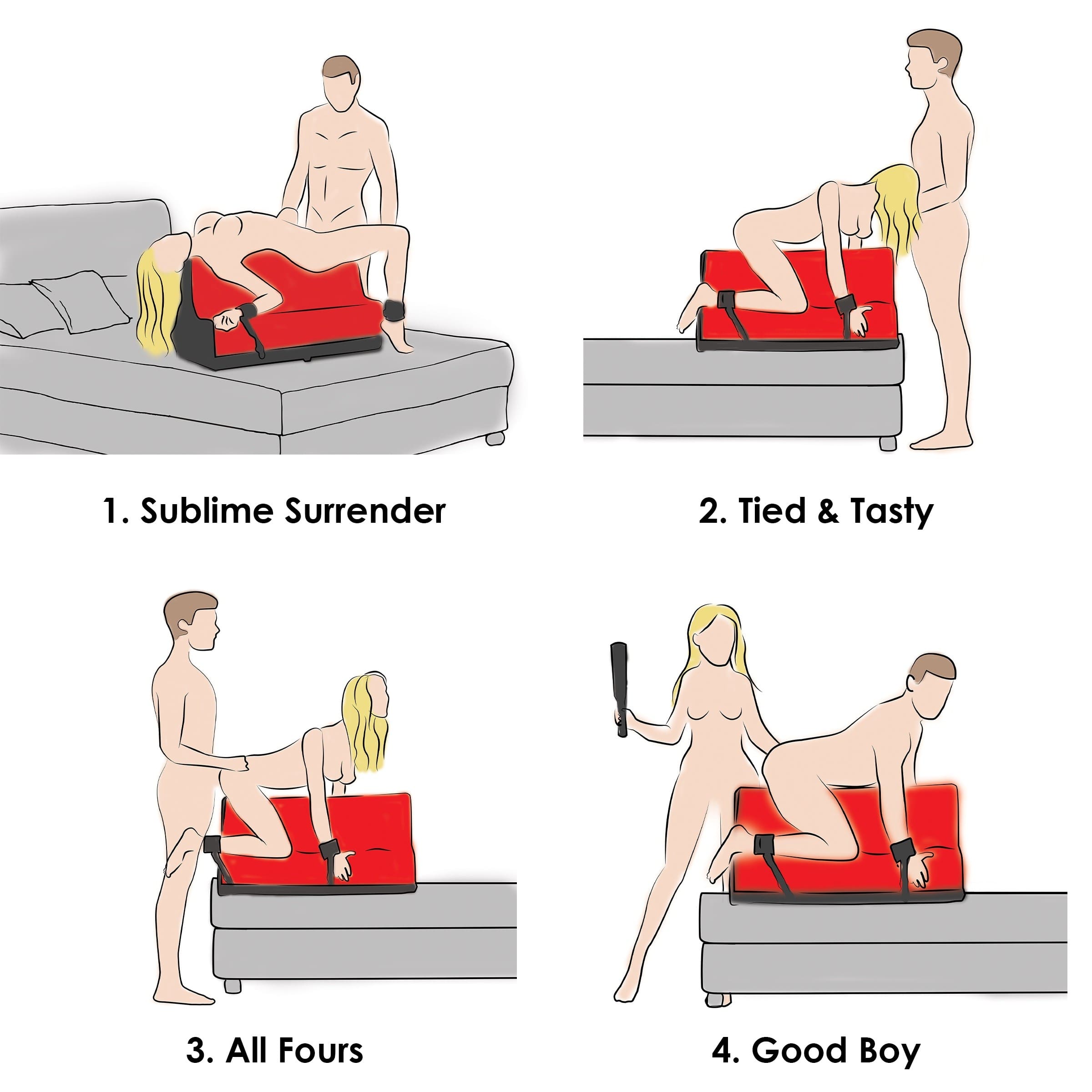 BANCO LOVER'S BONDAGE BENCH ROJO