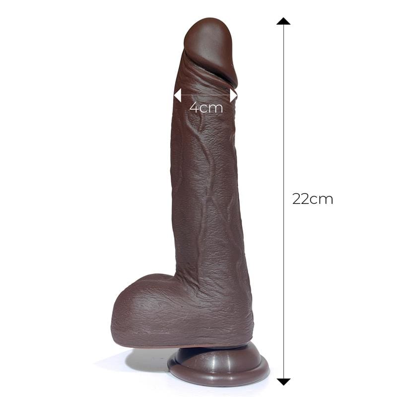 CENTAURO SEVERO DILDO REALISTA TURBO SHAKING THRUSTING, ROTACIÓN 360º CONTROL REMOTO EFECTO CALOR