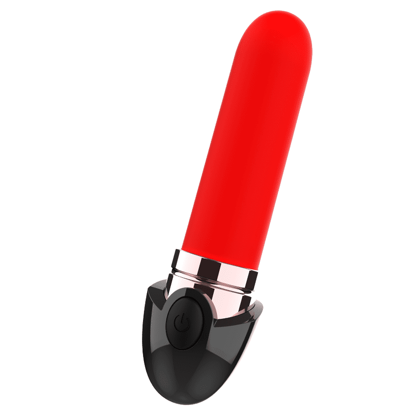 COQUETTE TOYS - PINTALABIOS VIBRADOR RECARGABLE LUXE NEGRO / GOLD