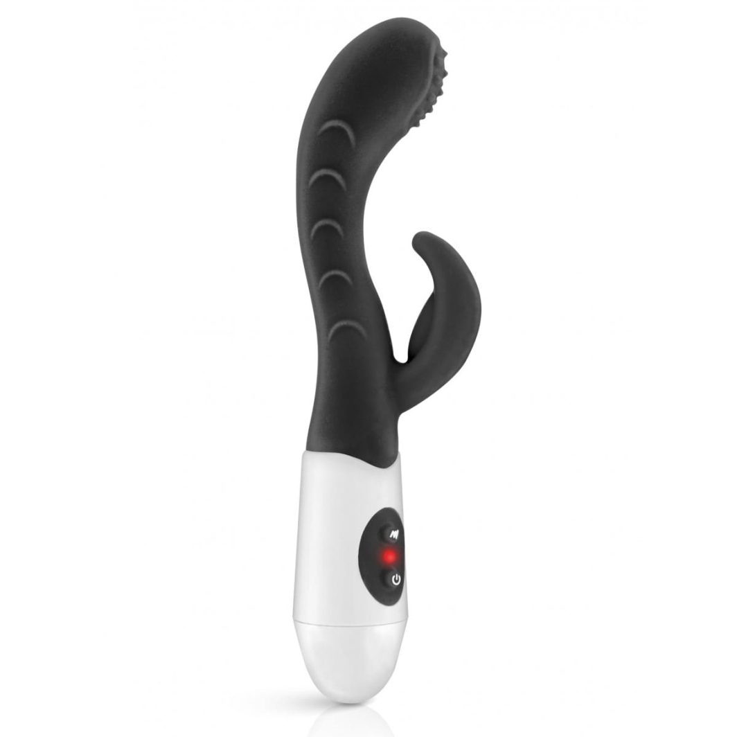 VIBRADOR SILICONA RABBIT LEOLA NEGRO