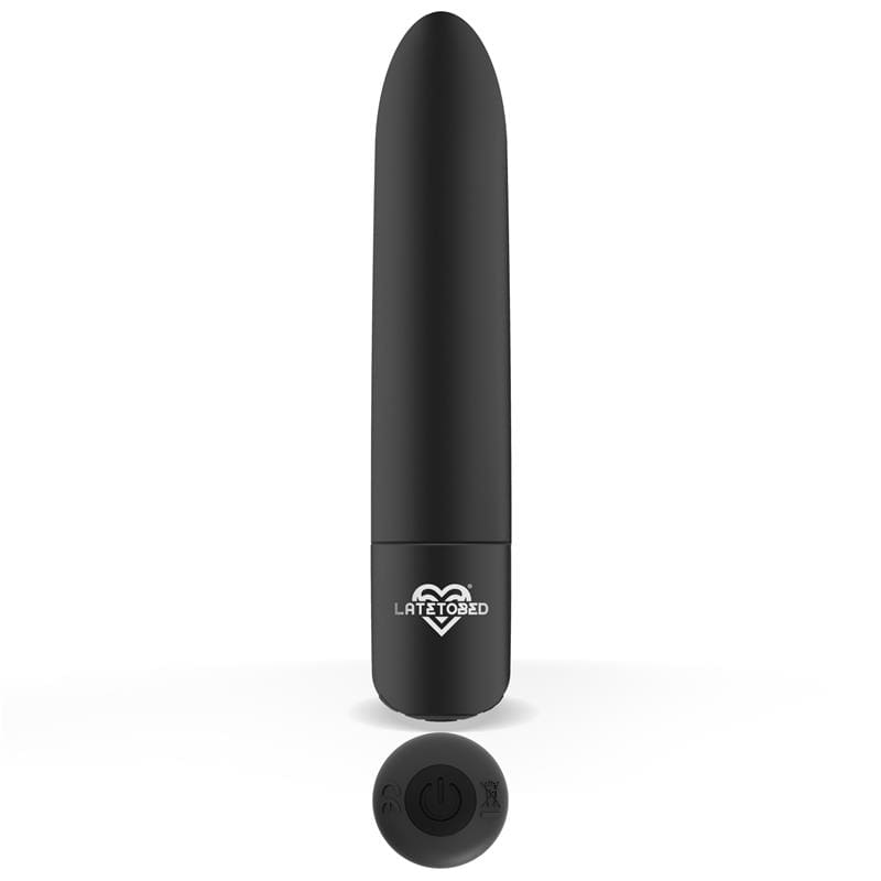LATETOBED SHOTY BALA VIBRADORA USB 10 VELOCIDADES POTENTE MOTOR NEGRO