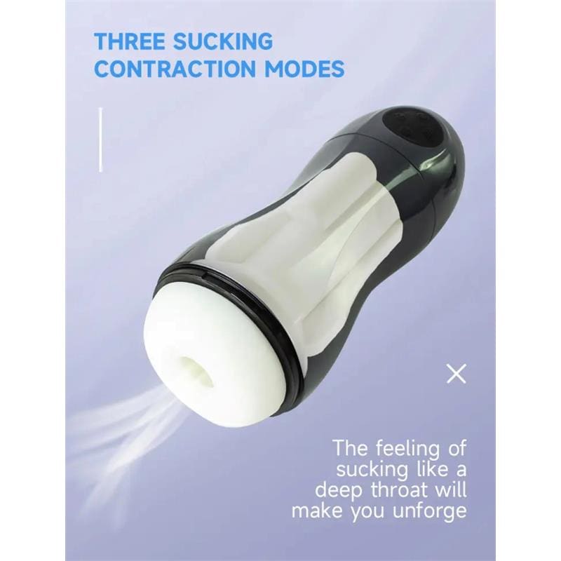 TARDENOCHE TRONIK MASTURBADOR CON SUCCIÓN Y VIBRACIÓN USB