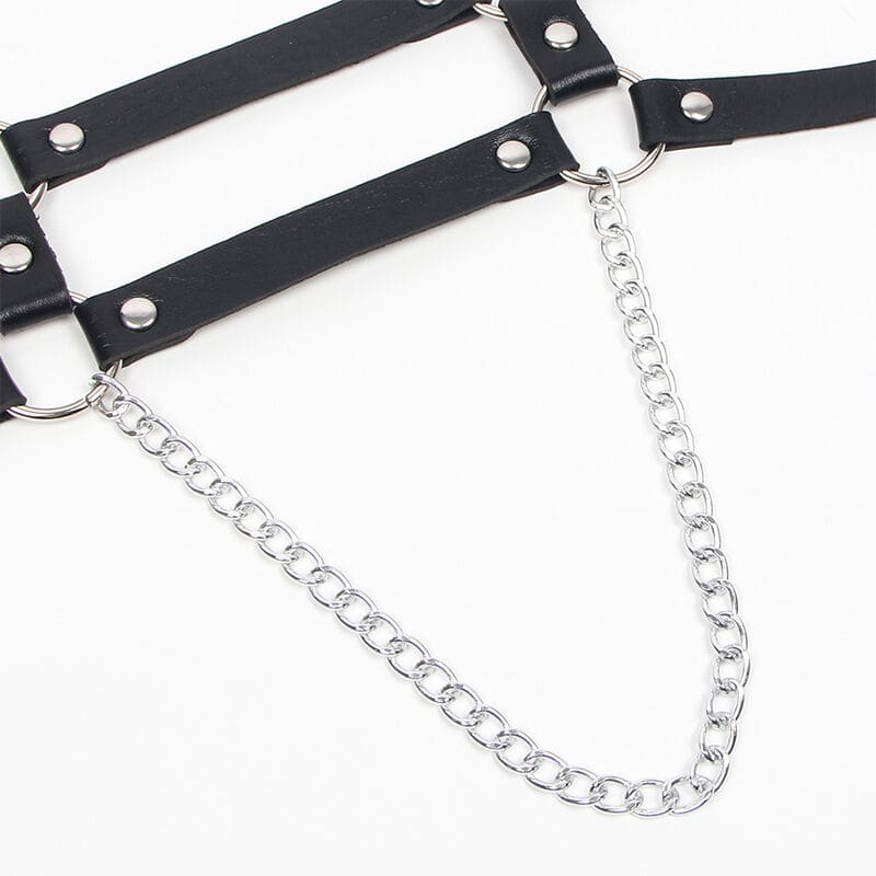 SUBBLIME - ARNÉS CON TIRANTAS DETALLE CADENAS TALLA ÚNICA - Imagen 11