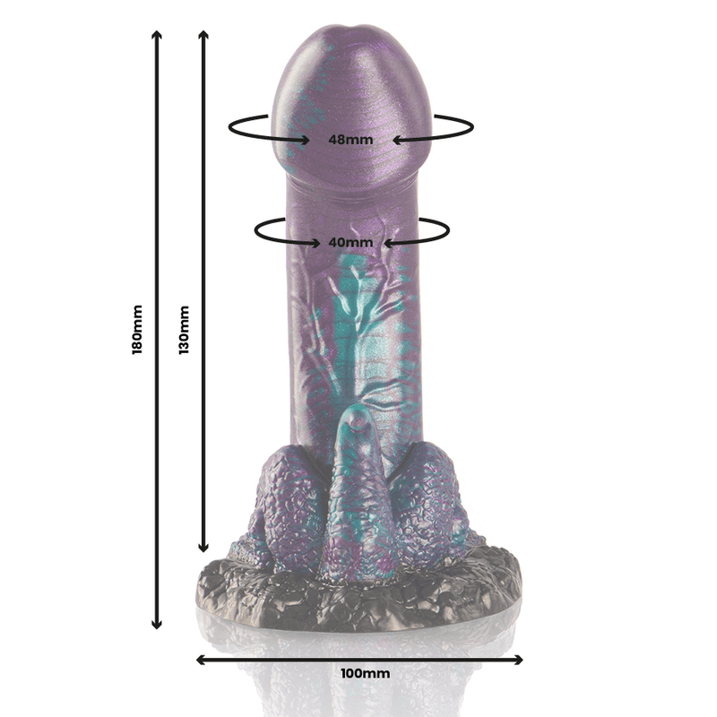 EPIC - BASILISK DILDO DOBLE PLACER ESCAMOSO TAMAÑO PEQUEÑO