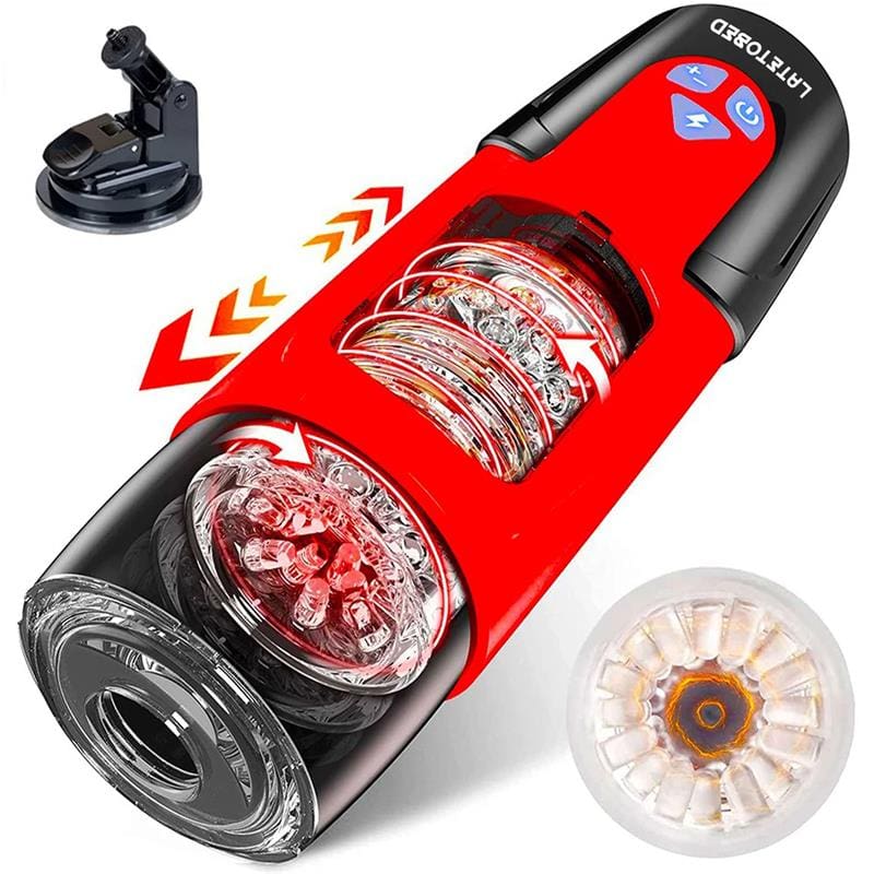 LATETOBED Telio Masturbador Advanced con Rotación, Thrusting y Gemidos con Ventosa