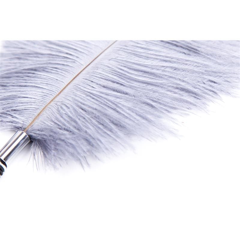 LATETOBED BDSM LINE PLUMAS ESTIMULADORAS 46 CM BLANCO/NEGRO