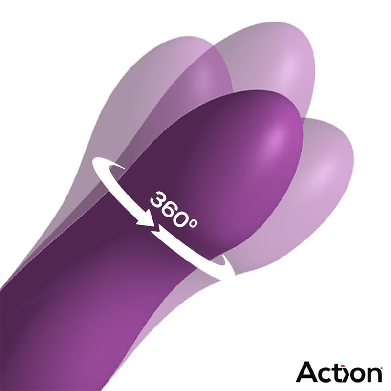 ACTION Toka Vibrador con Oscilación 360º y Lengua Estimuladora