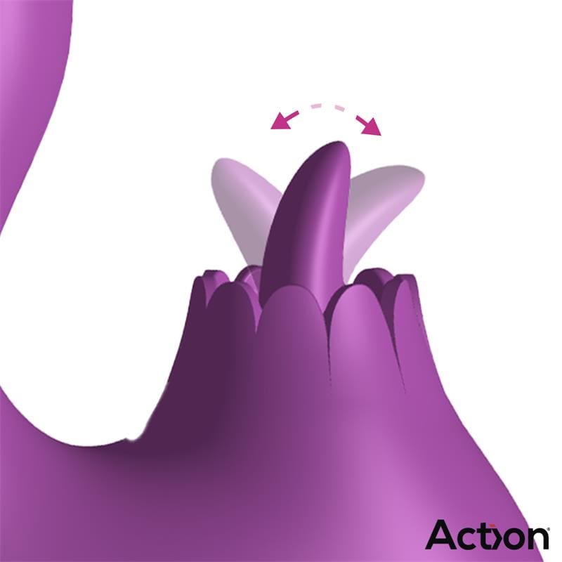 ACTION Toka Vibrador con Oscilación 360º y Lengua Estimuladora