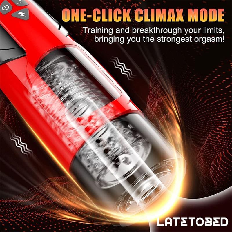 LATETOBED Telio Masturbador Advanced con Rotación, Thrusting y Gemidos con Ventosa