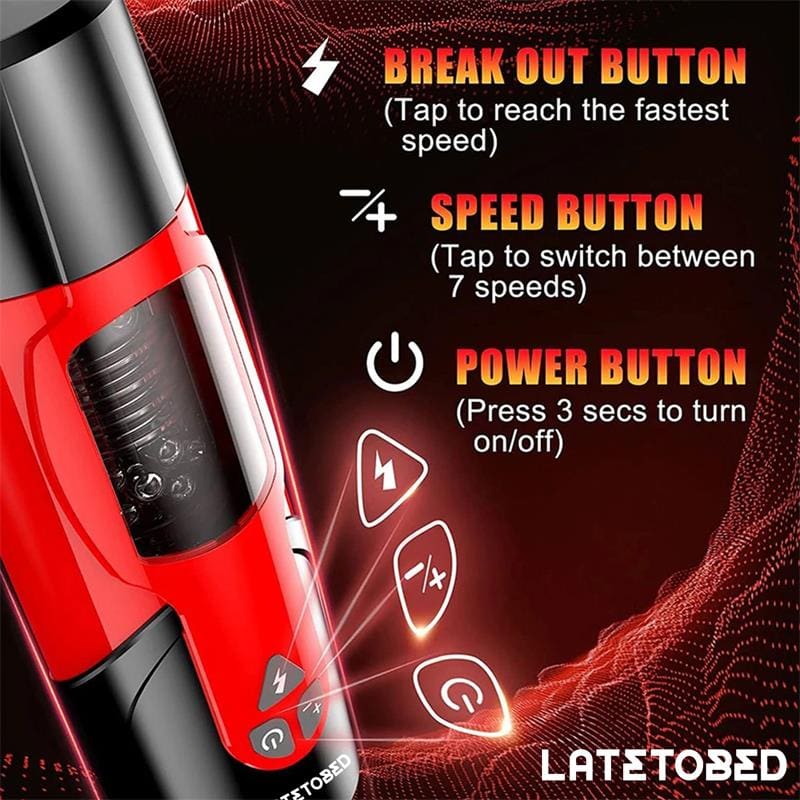 LATETOBED Telio Masturbador Advanced con Rotación, Thrusting y Gemidos con Ventosa