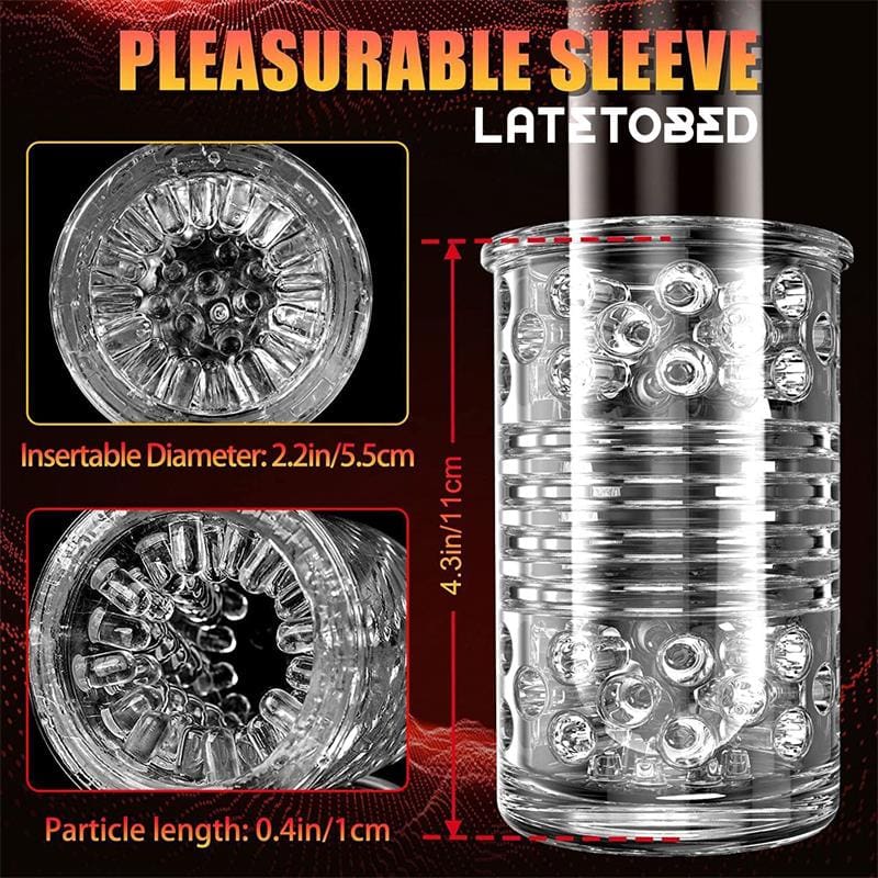 LATETOBED Telio Masturbador Advanced con Rotación, Thrusting y Gemidos con Ventosa
