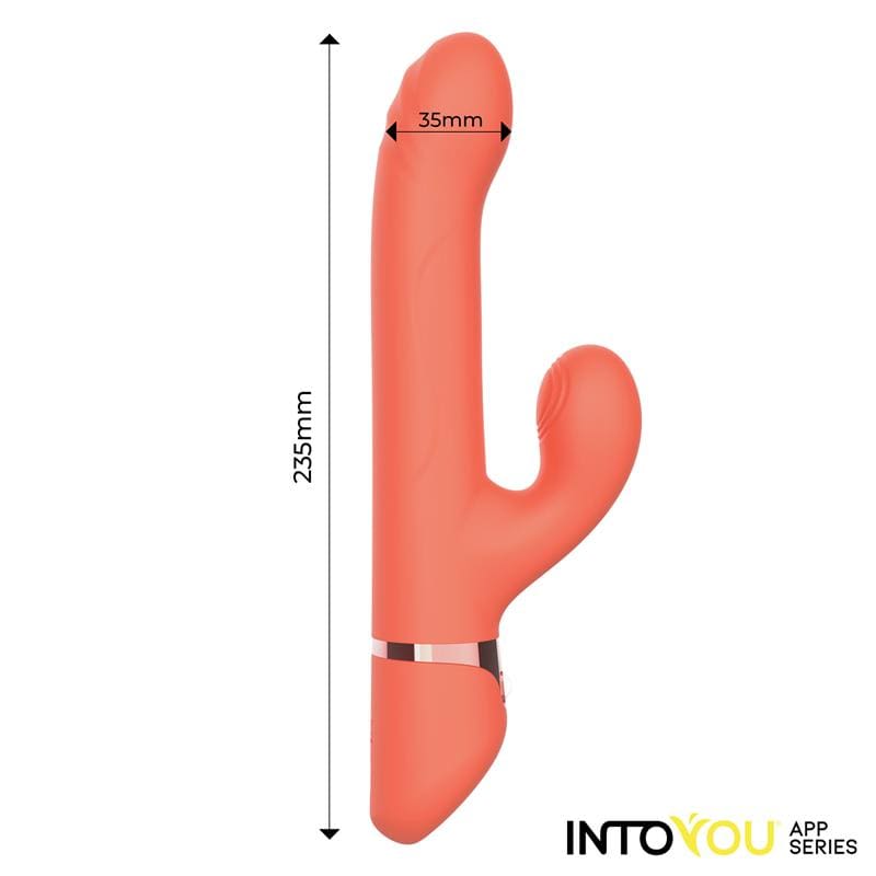 INTOYOU APP SERIES MINDY VIBRADOR CON ANILLO DE BOLAS UP AND DOWN, FINGER Y PULSACIÓN CON APP