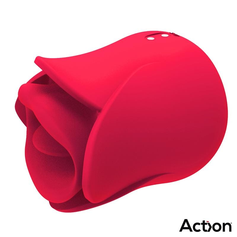 ACTION Meryl Estimulador Vibrador de Rosa con Lengua 2 Motores